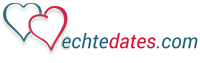 echtedates logo mit herz symbol für online dating und echte dates
