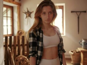 Carina aus Wiesbaden mit blond Haar und blau Blick